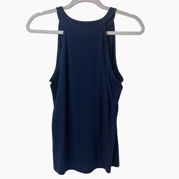 Lilly Pulitzer Navy Blue Shay Ruffled Tank Top S - Picture 2 of 5